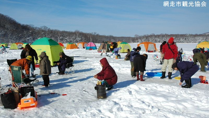 網走湖 ワカサギ釣り